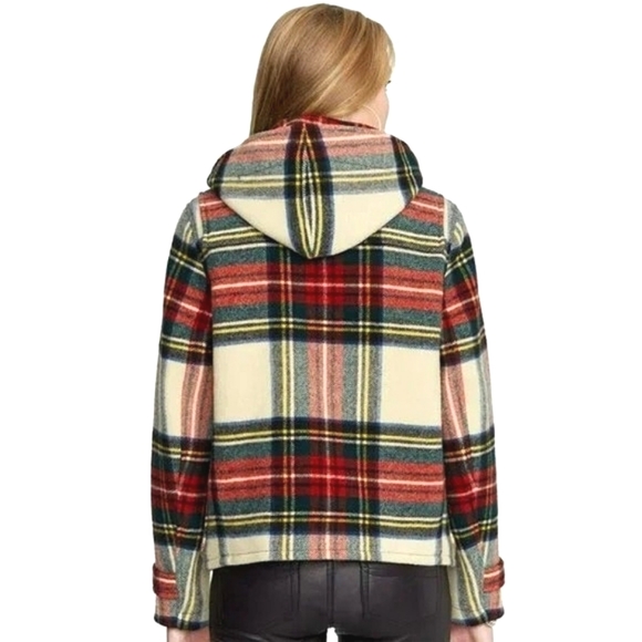 Polo Ralph Lauren wool duffle .Tartan plaid toggle pockets,hood. Winter Holiday - Picture 3 of 16